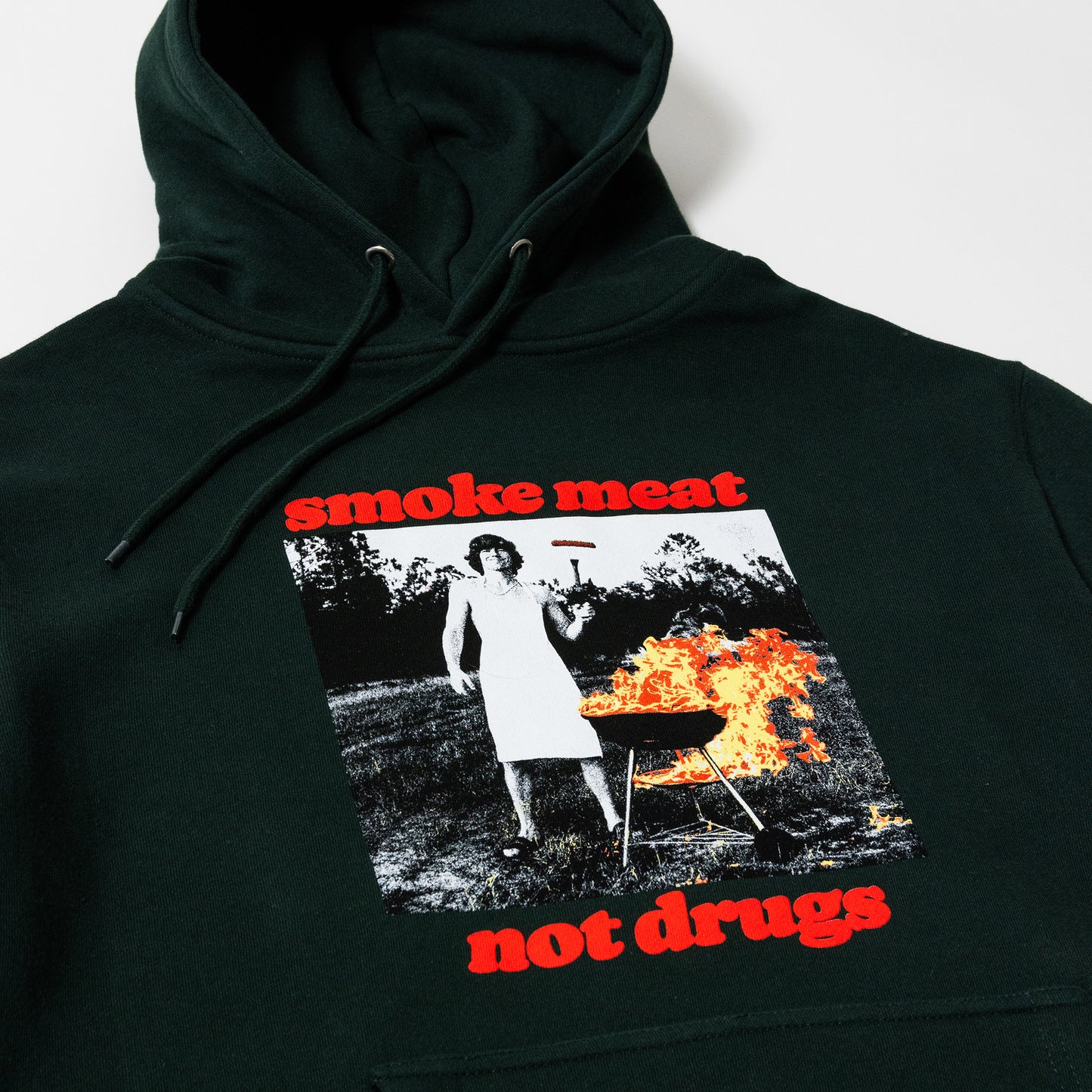 Smoke Meat Not Drugs Forest Hoodie