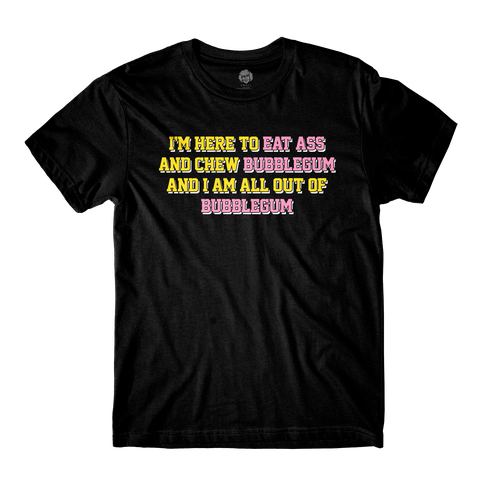 Chew Bubblegum Black Tee – Danny Duncan