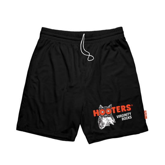 Virginity Rocks x Hooters Black Mesh Shorts