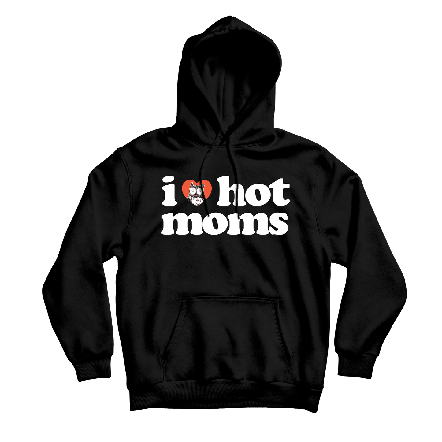 I Heart Hot Moms x Hooters Black Hoodie