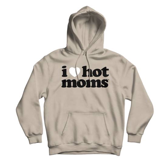 I Heart Hot Moms Sand Hoodie