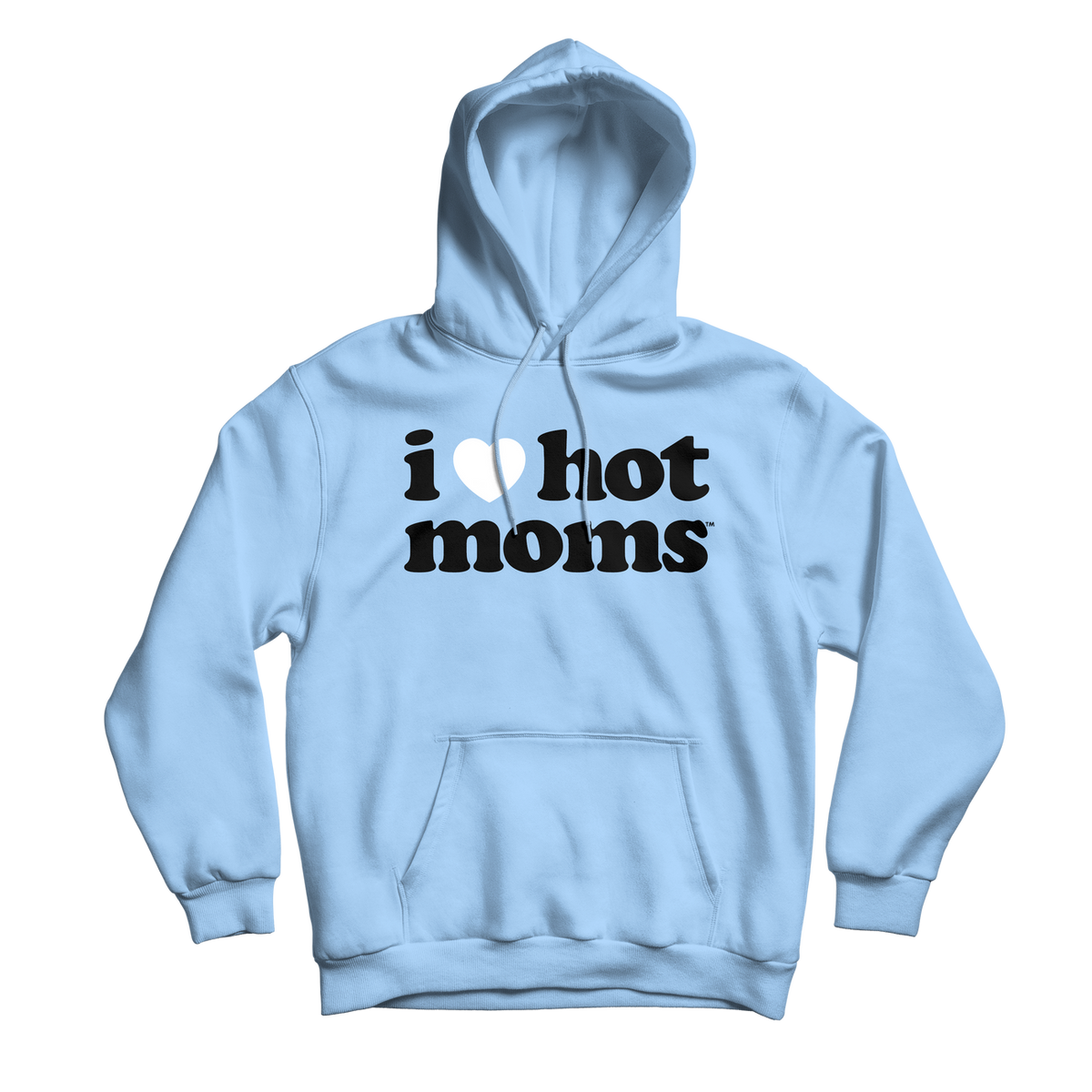 I Heart Hot Moms Light Blue Hoodie Danny Duncan