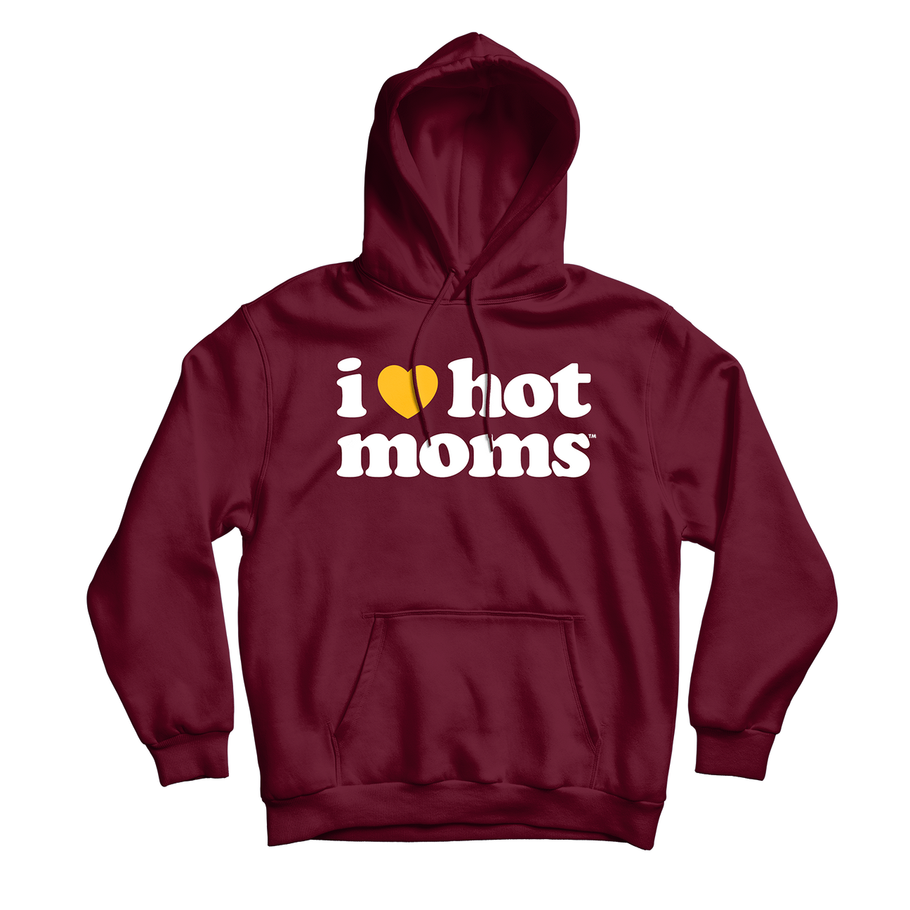 I Heart Moms Maroon Hoodie