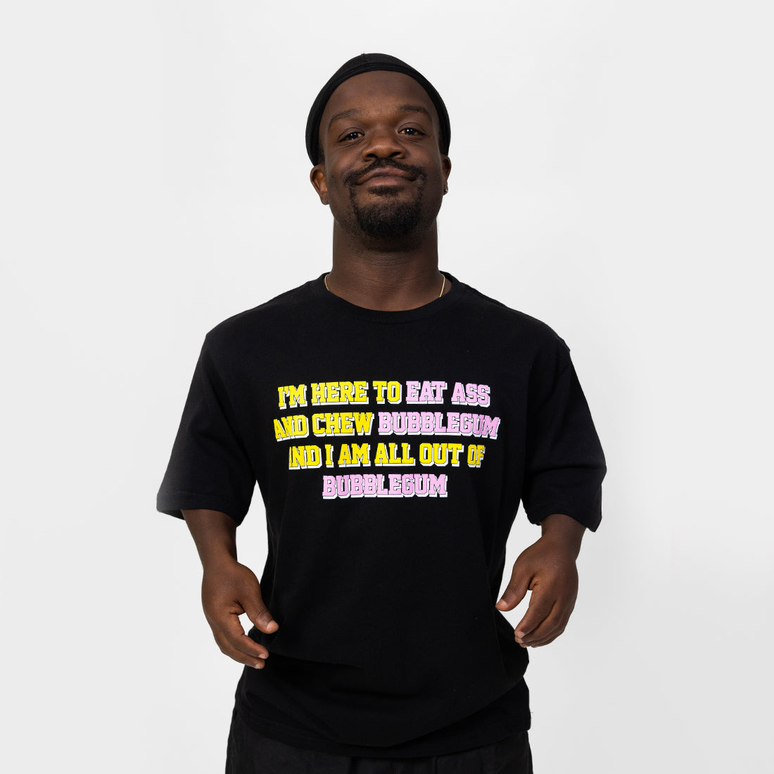 Chew Bubblegum Black Tee – Danny Duncan