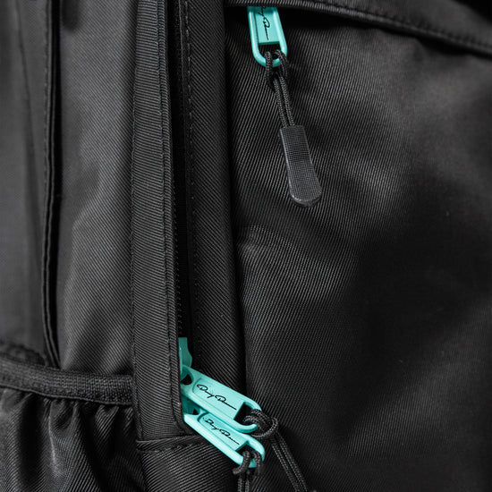 Virginity Rocks Black & Teal Nylon Backpack