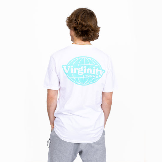 Virginity Rocks World White Tee