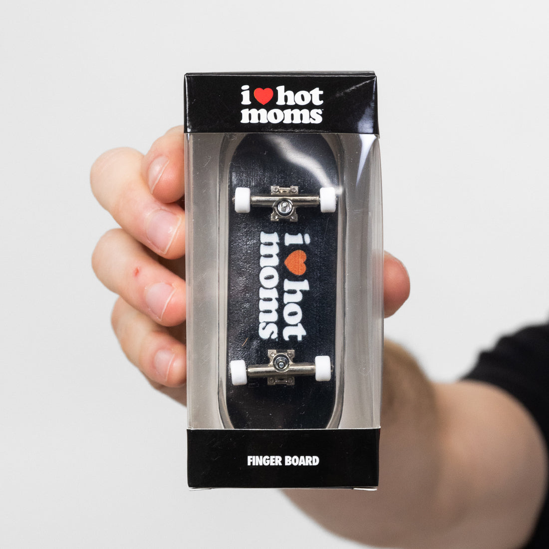 I Heart Hot Moms Black Finger Board