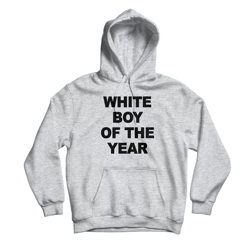 White Boy Of The Year Grey Hoodie