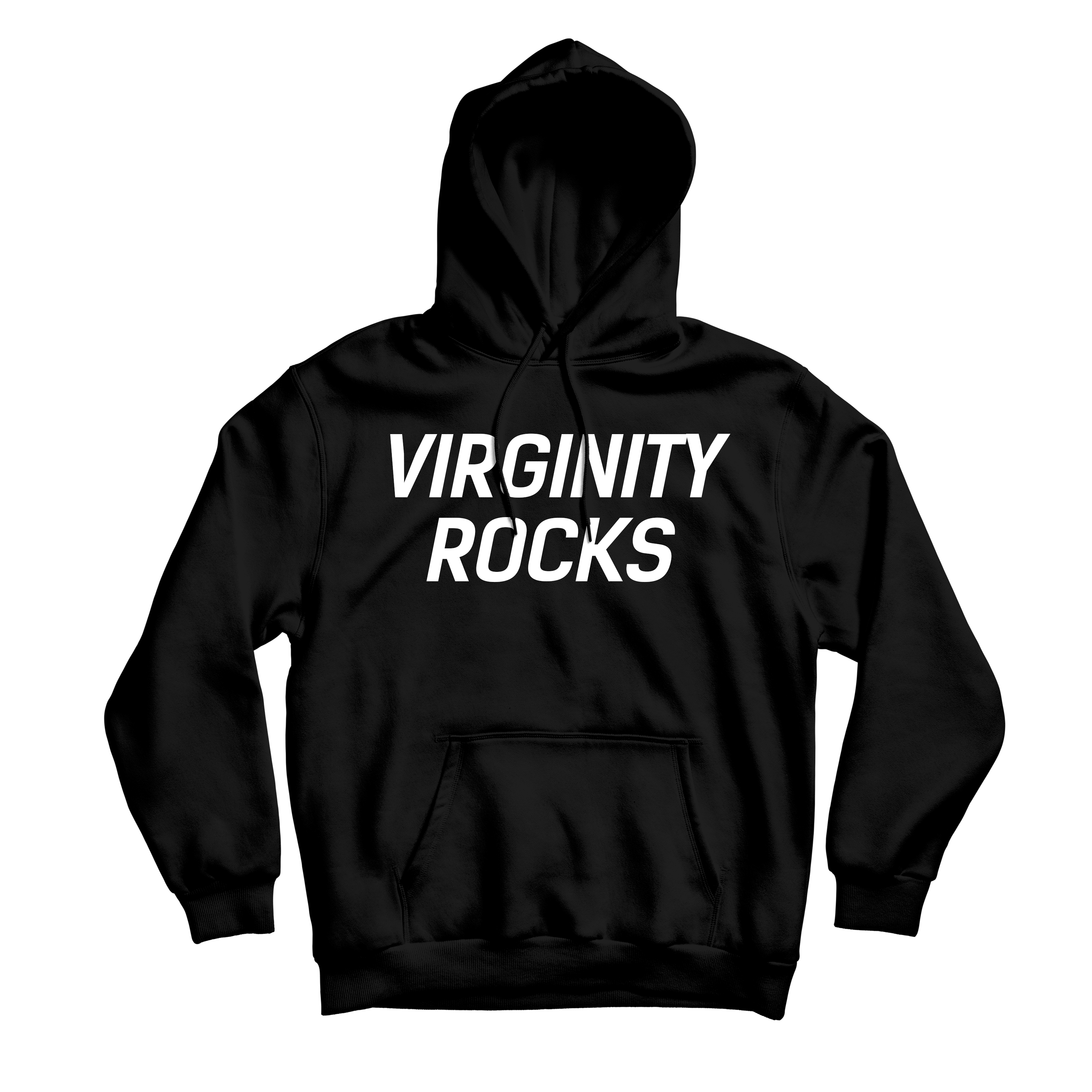 Virginity Rocks Black Hoodie