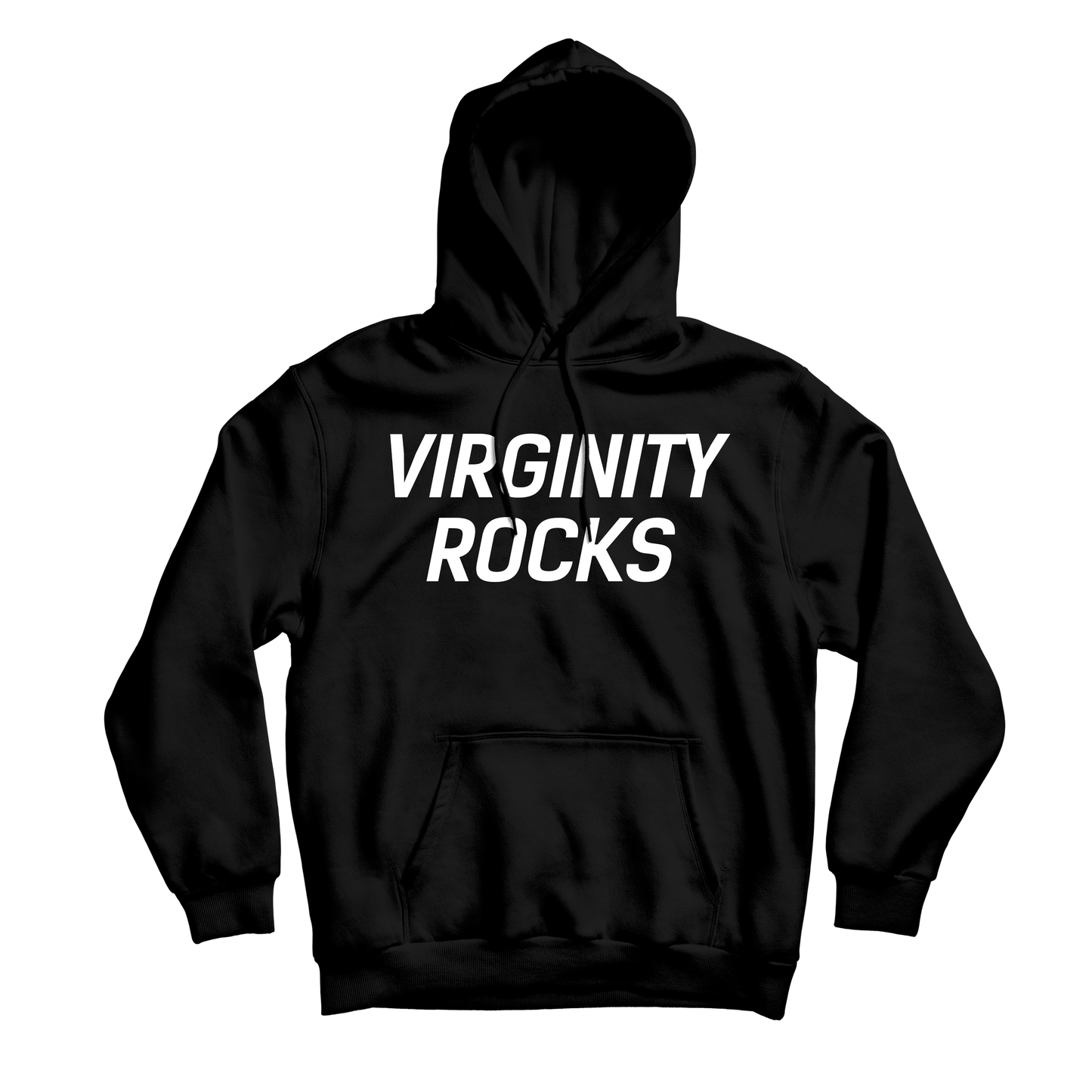 Virginity Rocks Black Hoodie