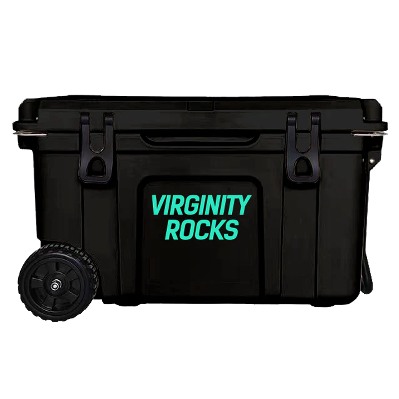 Virginity Rocks Black Cooler