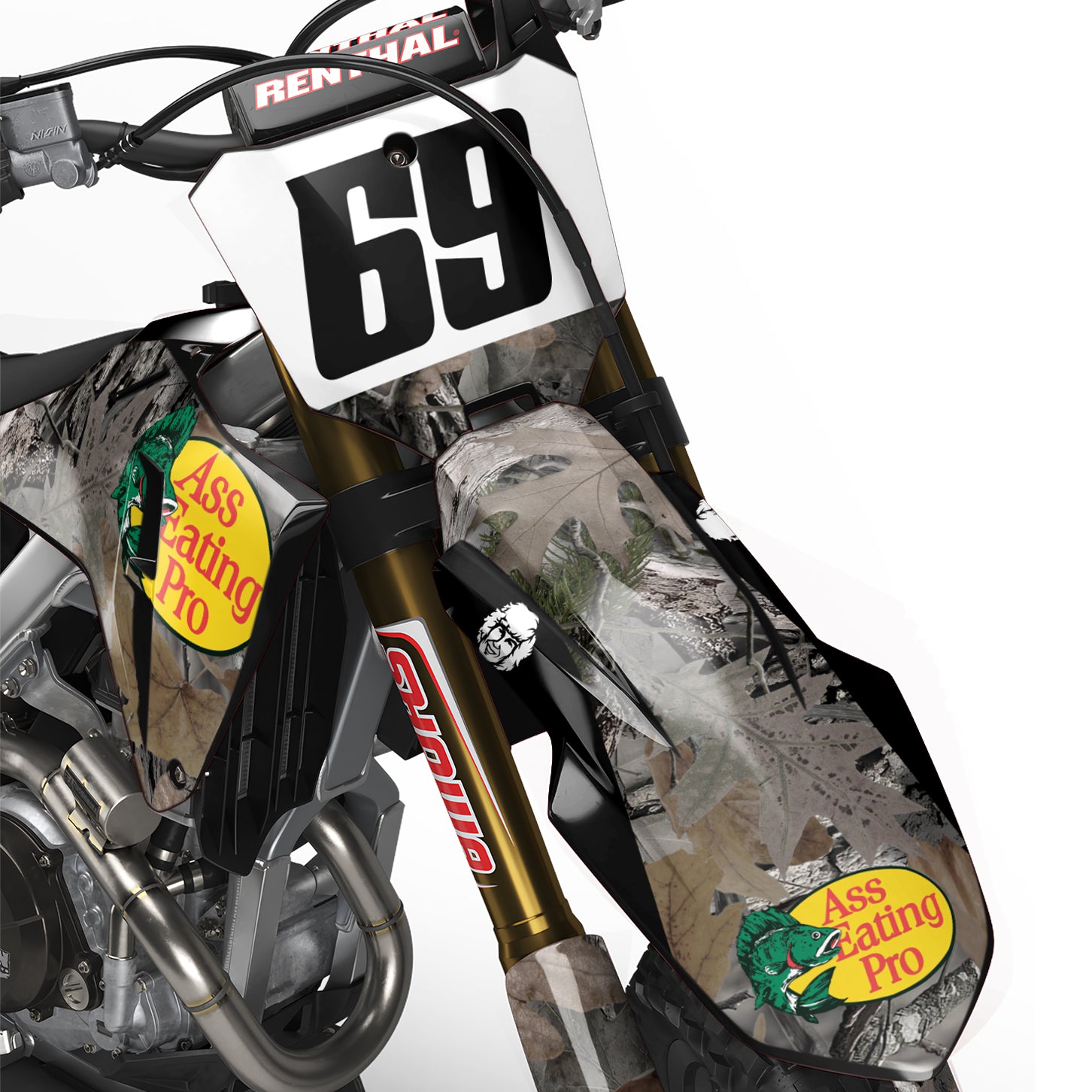HONDA - Danny Duncan Ass Eating Pro Dirt Bike Decals