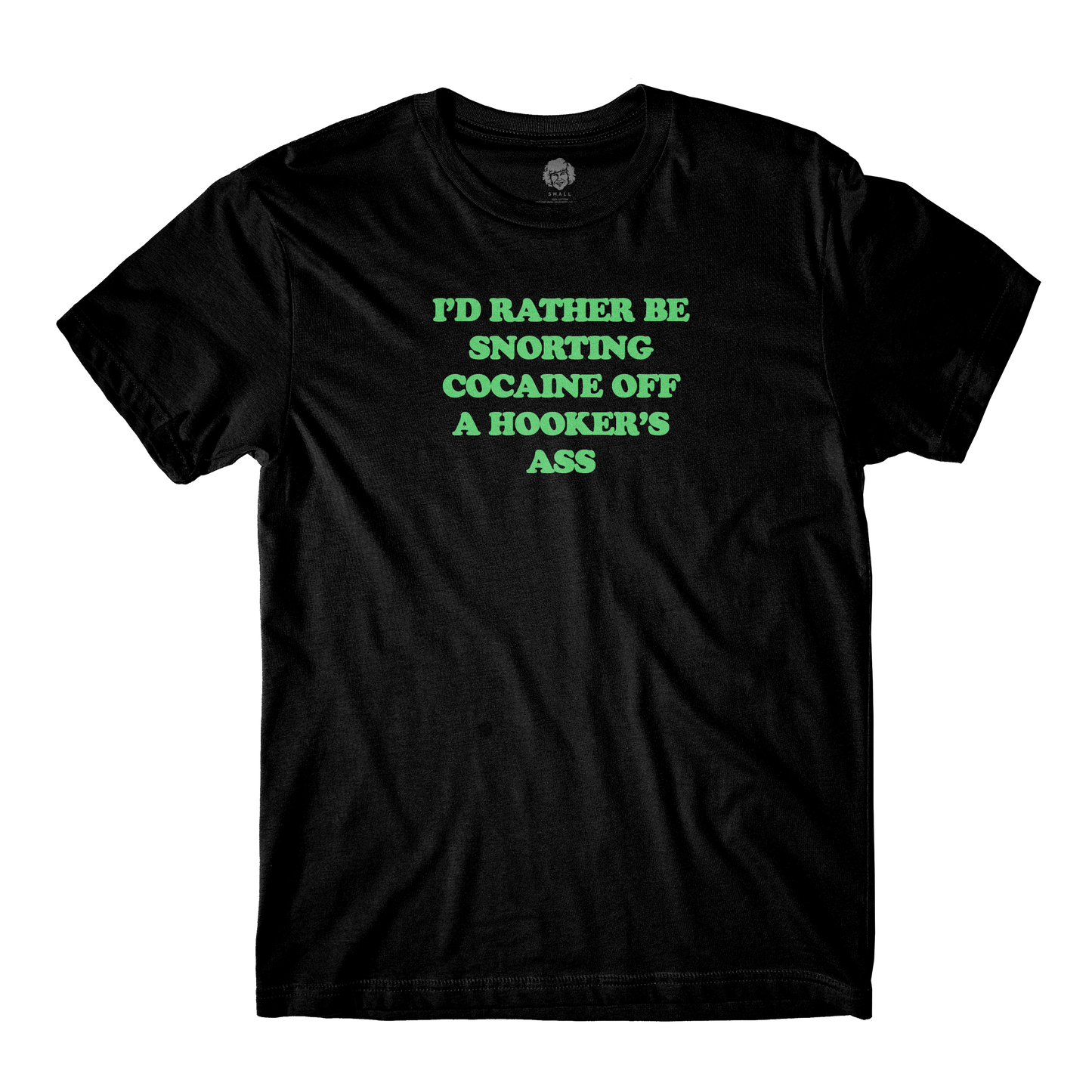 Hooker's Ass Black Tee