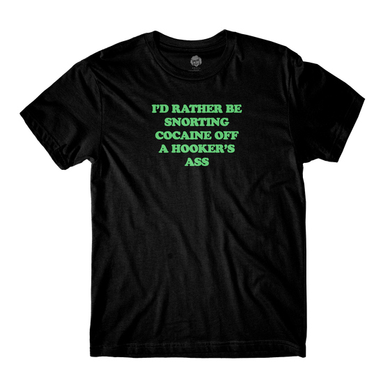 Hooker's Ass Black Tee