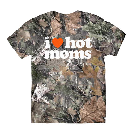 I Heart Hot Moms Camo Tee