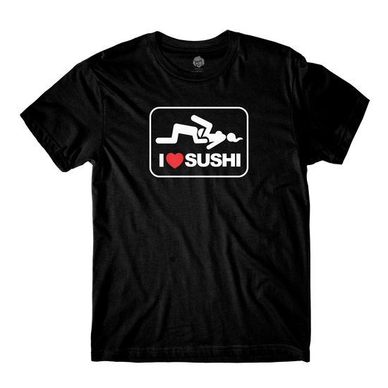 I Heart Sushi Black Tee