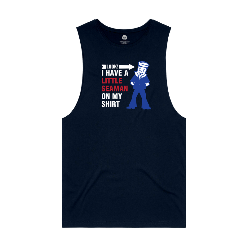 Little Seaman Navy Sleeveless Tank