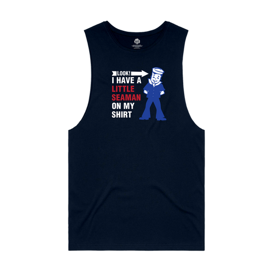 Little Seaman Navy Sleeveless Tank