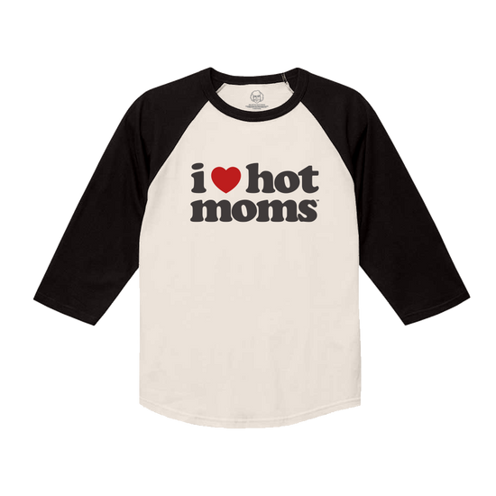 Load image into Gallery viewer, I Heart Hot Moms Vintage Baseball Tee
