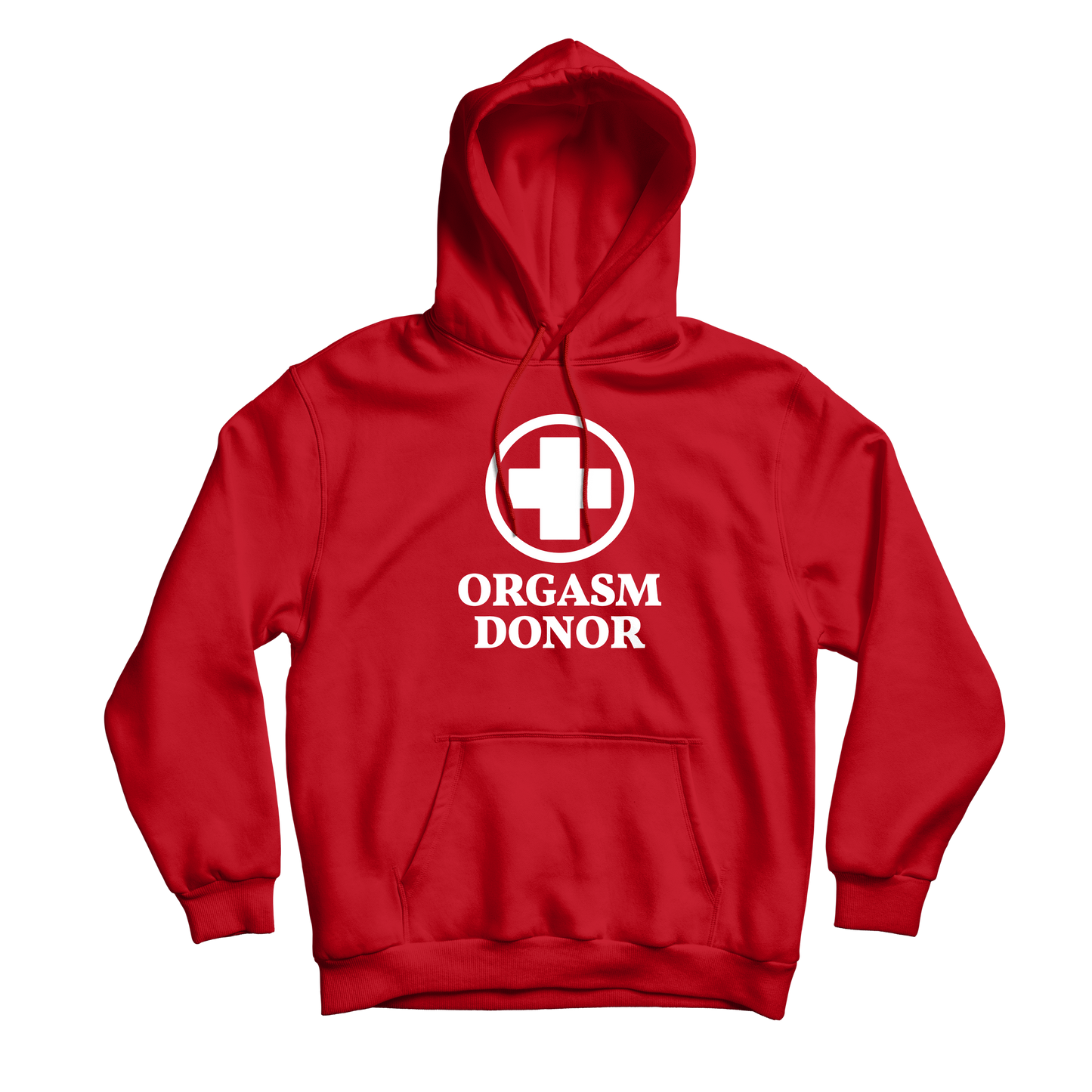 Orgasm Donor Red Hoodie