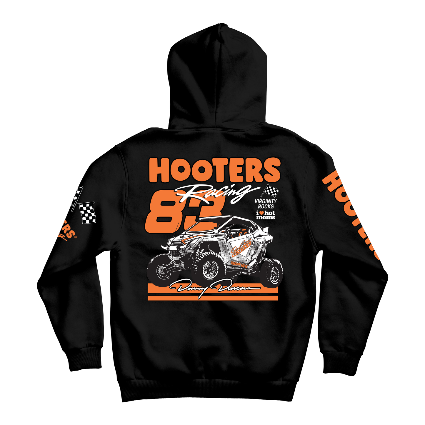 Rzr Hooters Racing Black Hoodie