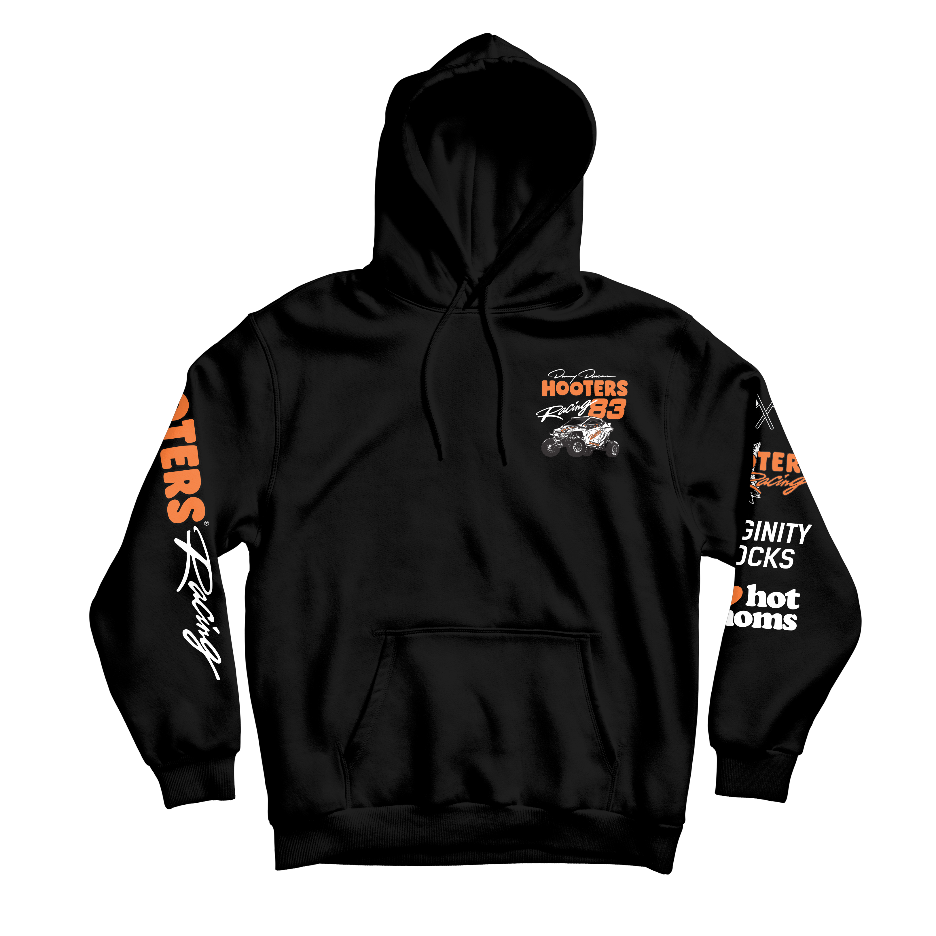 Rzr Hooters Racing Black Hoodie