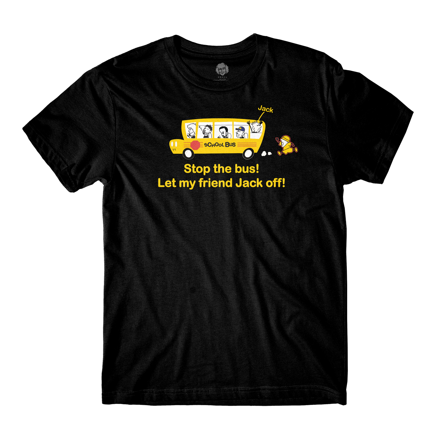 Load image into Gallery viewer, Stop The Bus Black Tee
