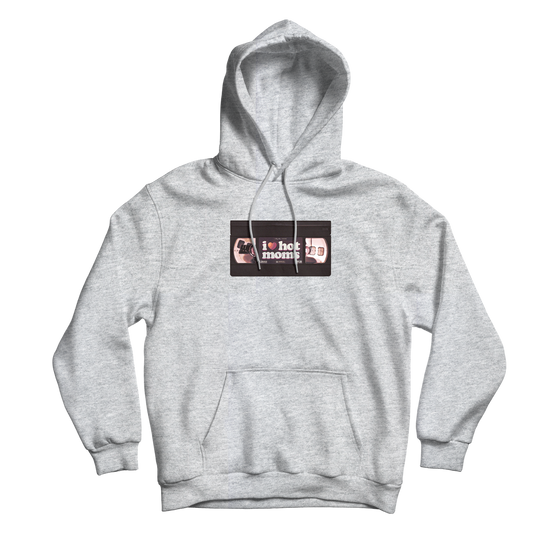 Load image into Gallery viewer, I Heart Hot Moms VHS Grey Hoodie
