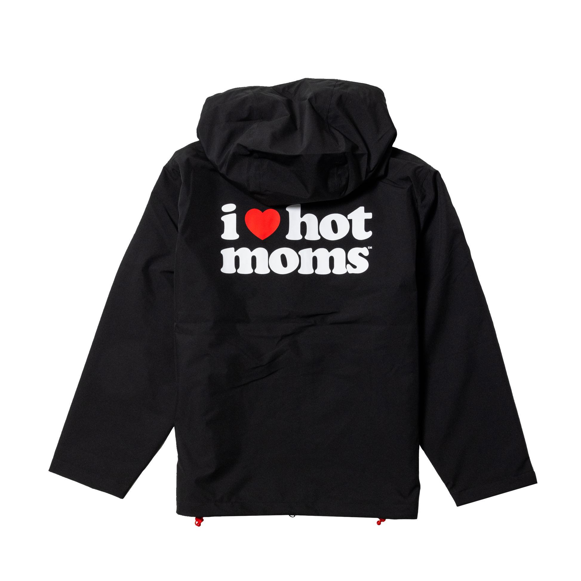 I Heart Hot Moms Black Snow Jacket