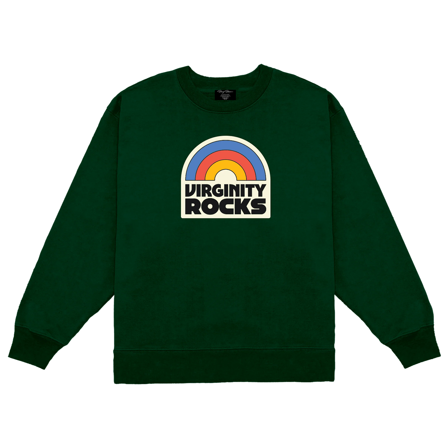 Virginity Rocks Aviator Forest Crewneck