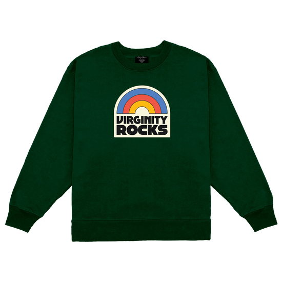 Virginity Rocks Aviator Forest Crewneck