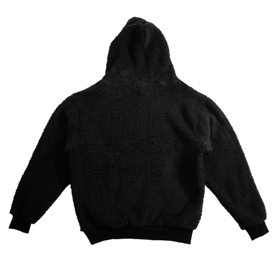 Signature Black Sherpa Hoodie