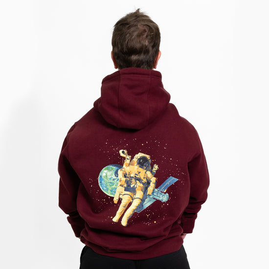 Virginity Rocks Orbit Maroon Hoodie