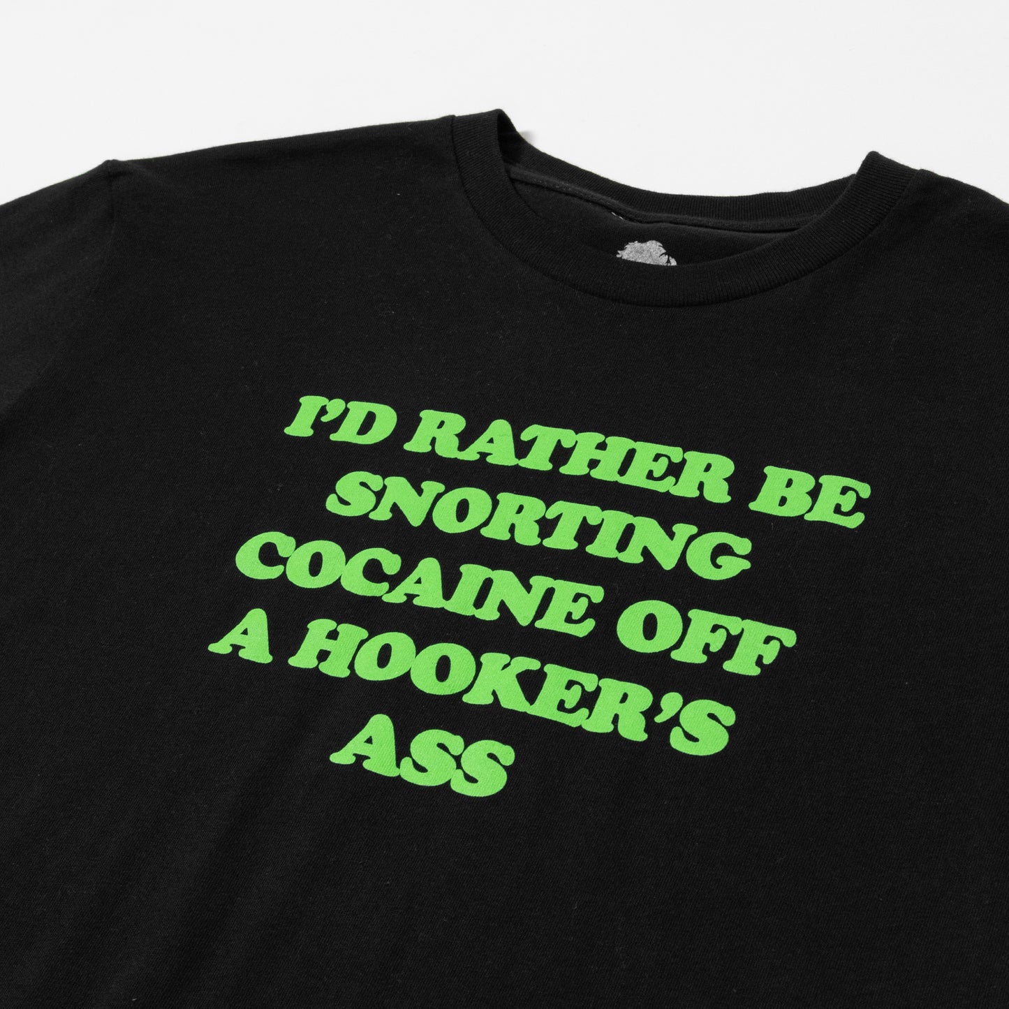 Hooker's Ass Black Tee