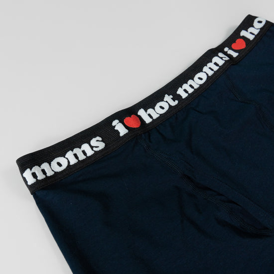 Load image into Gallery viewer, I Heart Hot Moms Navy Boxers
