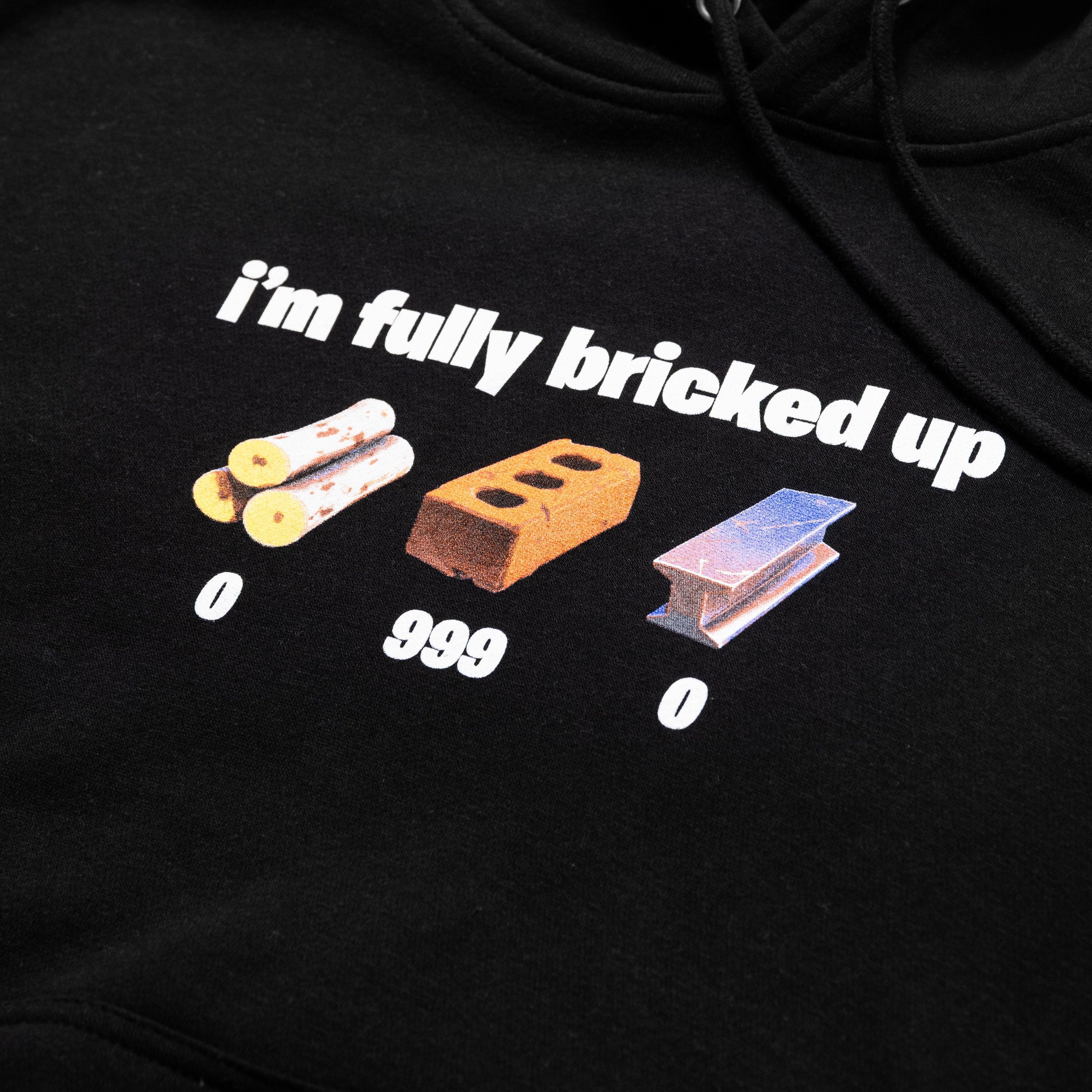 Bricked Up Black Hoodie