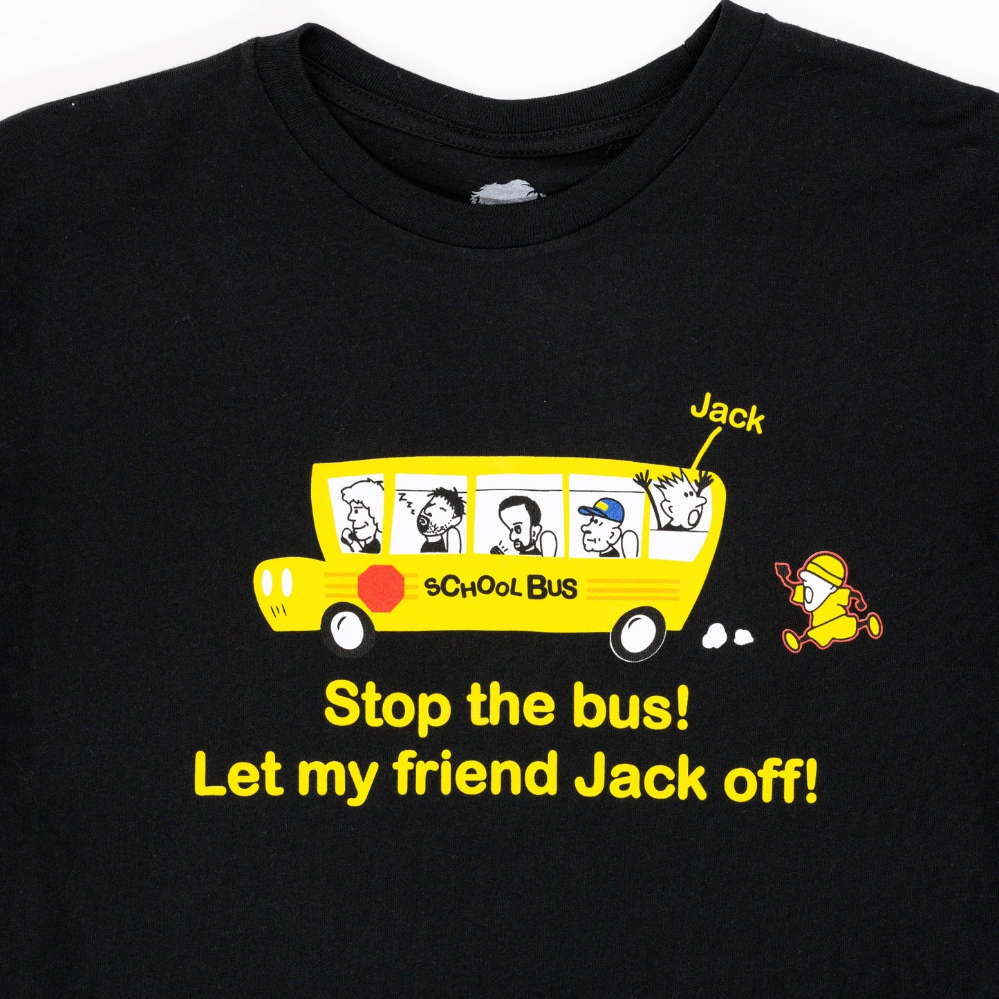 Stop The Bus Black Tee