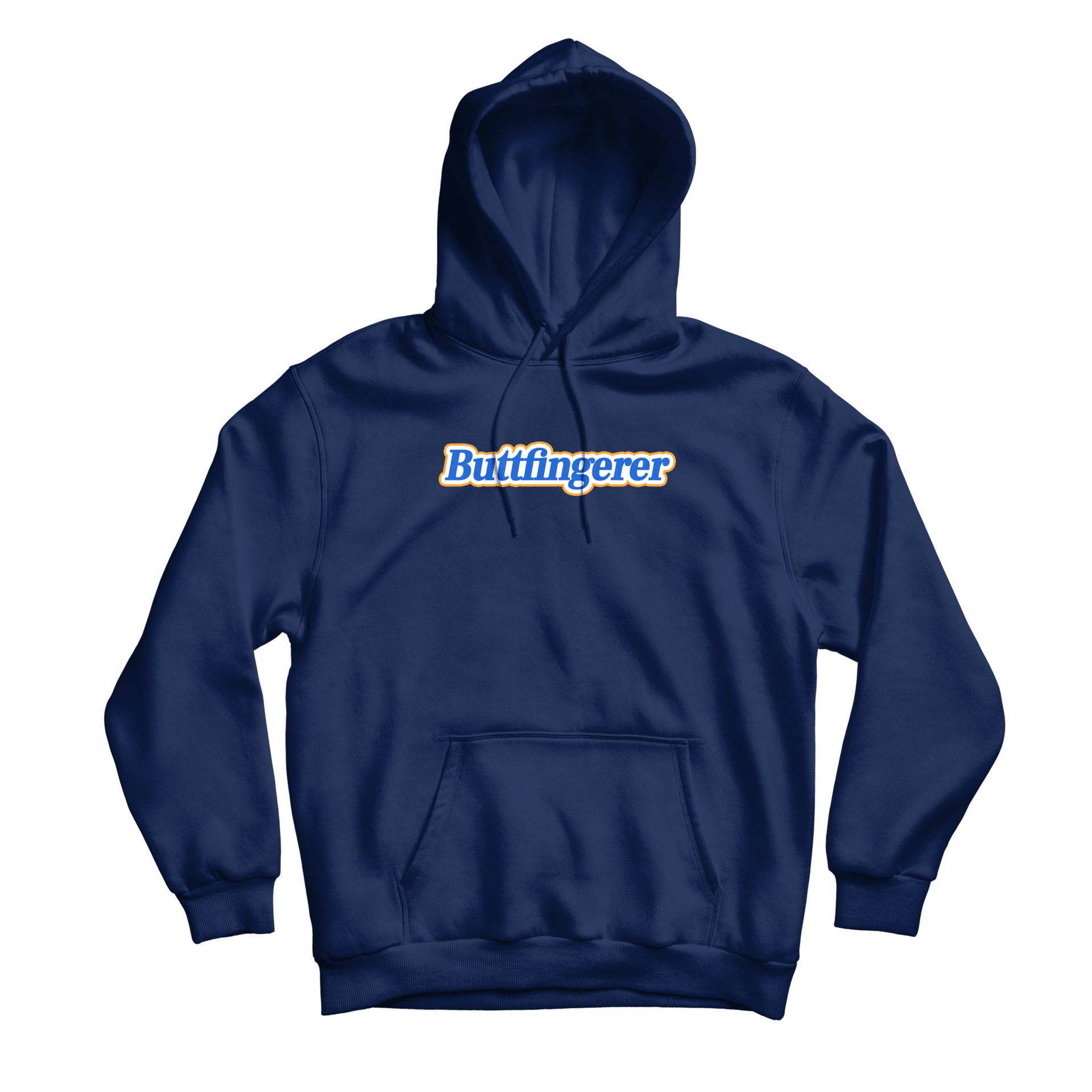 Daniel Palillo✨カラフル パッチワーク スウェット⚡️ユニセックス Buttfingerer Navy Hoodie – Danny Duncan