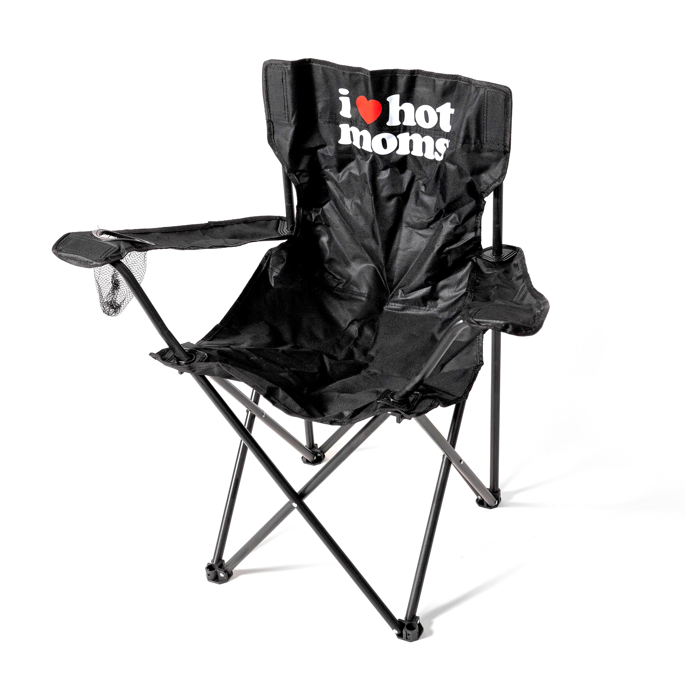 I Heart Hot Moms Black Beach Chair – Danny Duncan