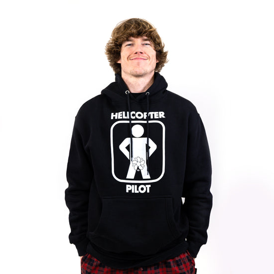 Load image into Gallery viewer, Helicopter Pilot Black Hoodie
