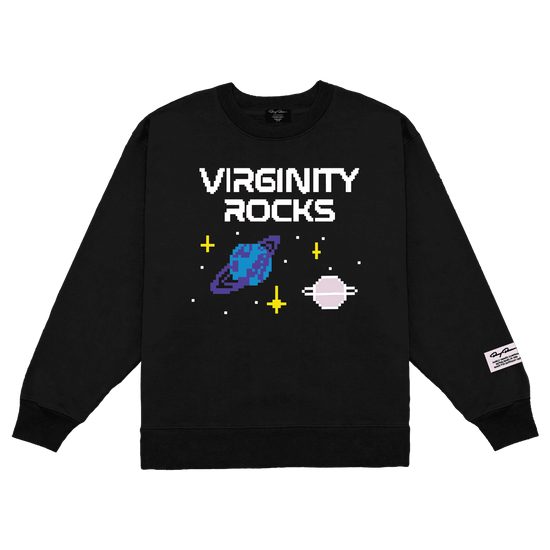 Virginity Rocks Pixel Space Crewneck