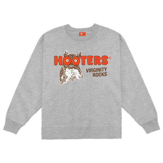 Virginity Rocks x Hooters Grey Crewneck