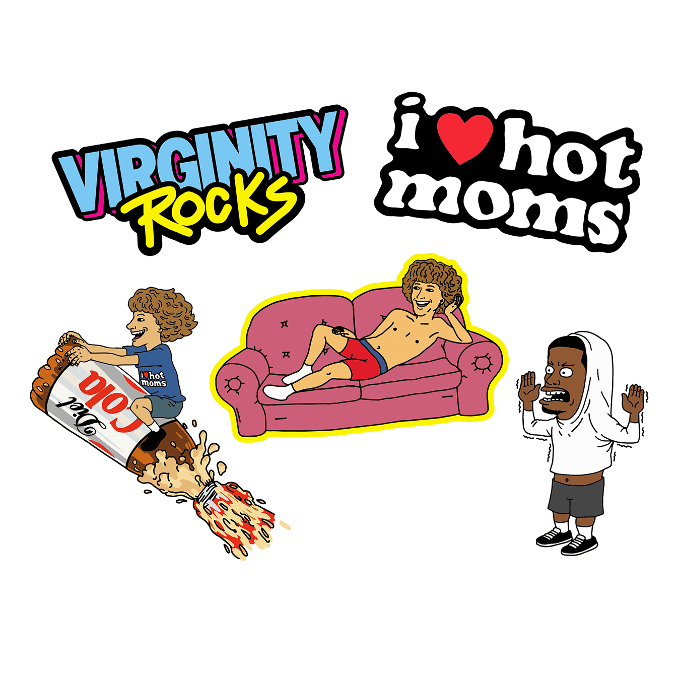 Crude Boys Sticker Pack - Danny Duncan