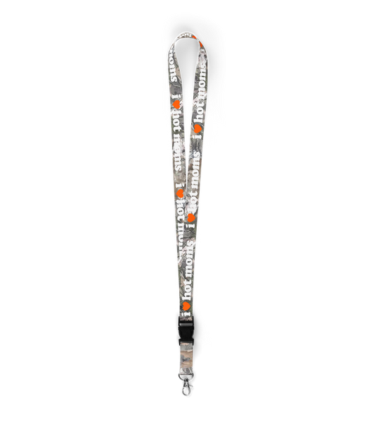 I Heart Hot Moms Camo Lanyard