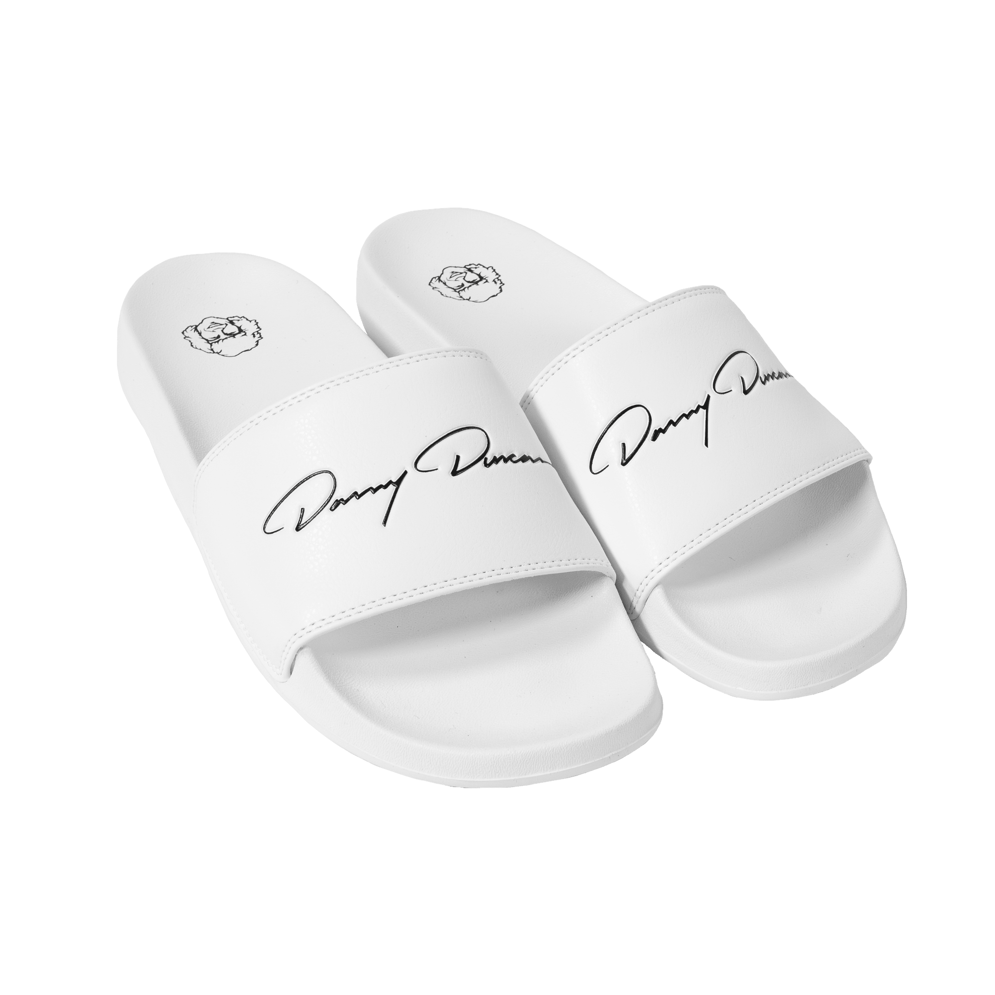 50% Off White Slides