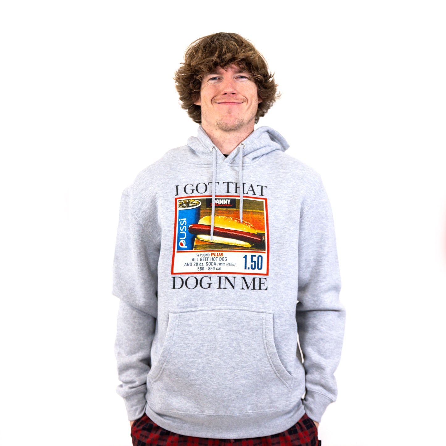 I Got That Dog In Me Grey Hoodie