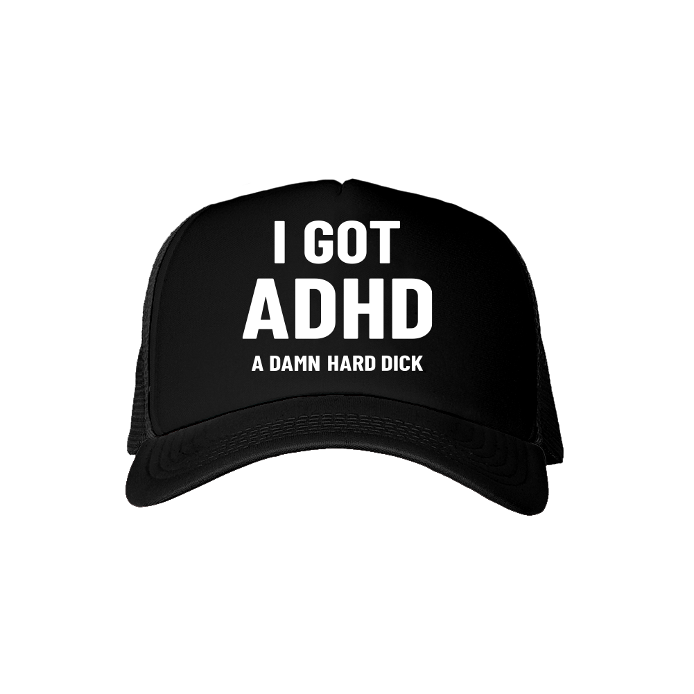 I Got ADHD Black Mesh Hat