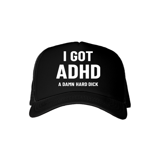 I Got ADHD Black Mesh Hat
