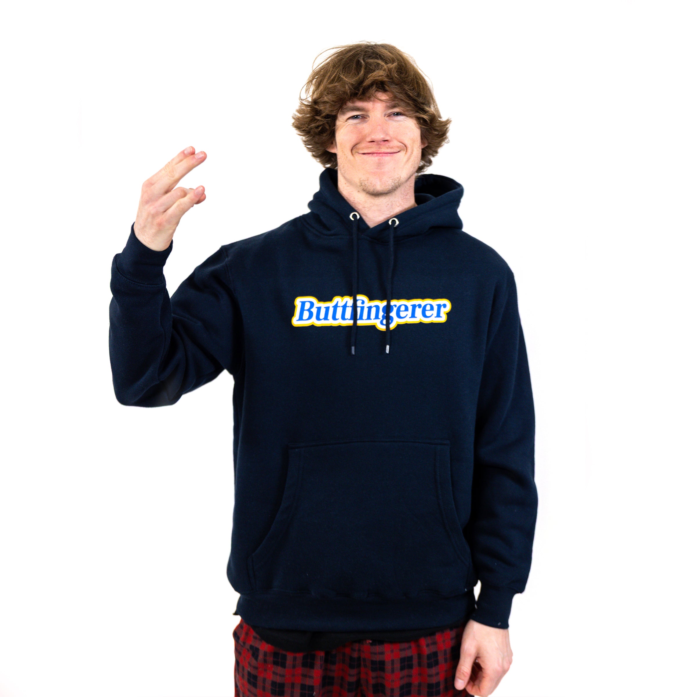 Buttfingerer Navy Hoodie