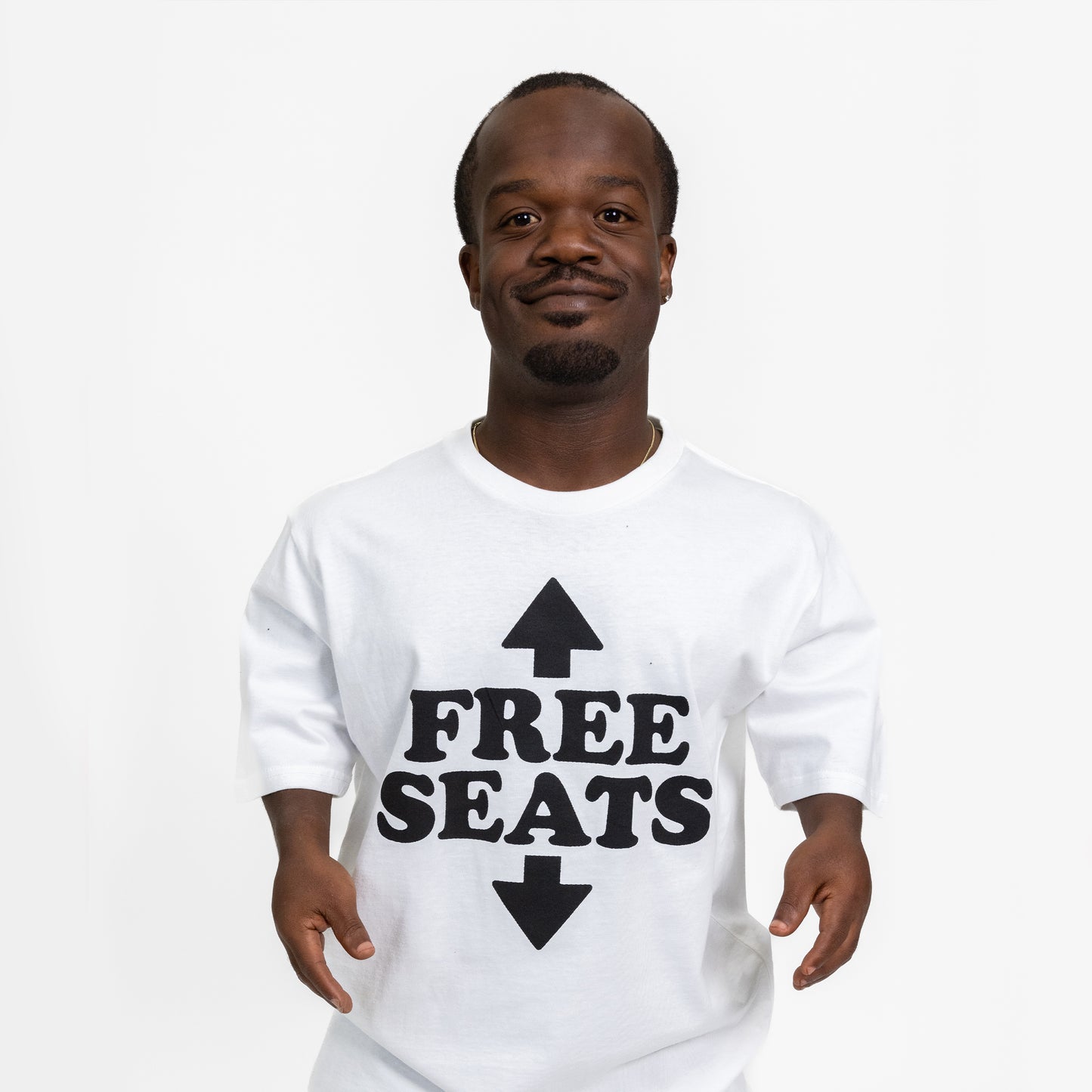 Free Seats White Tee